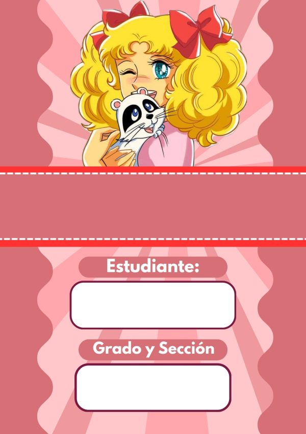 Portada de cuaderno de Candy Candy para imprimir