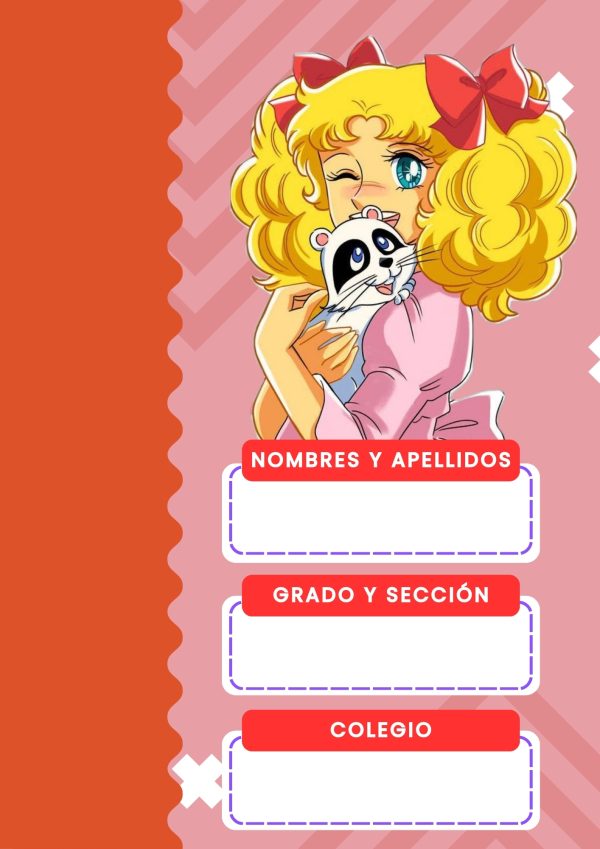 Portadas de Candy Candy para cuadernos de primaria