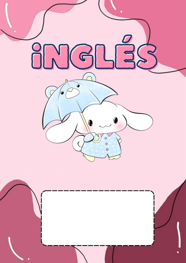 Portada de Cinnamoroll para cuaderno de primaria