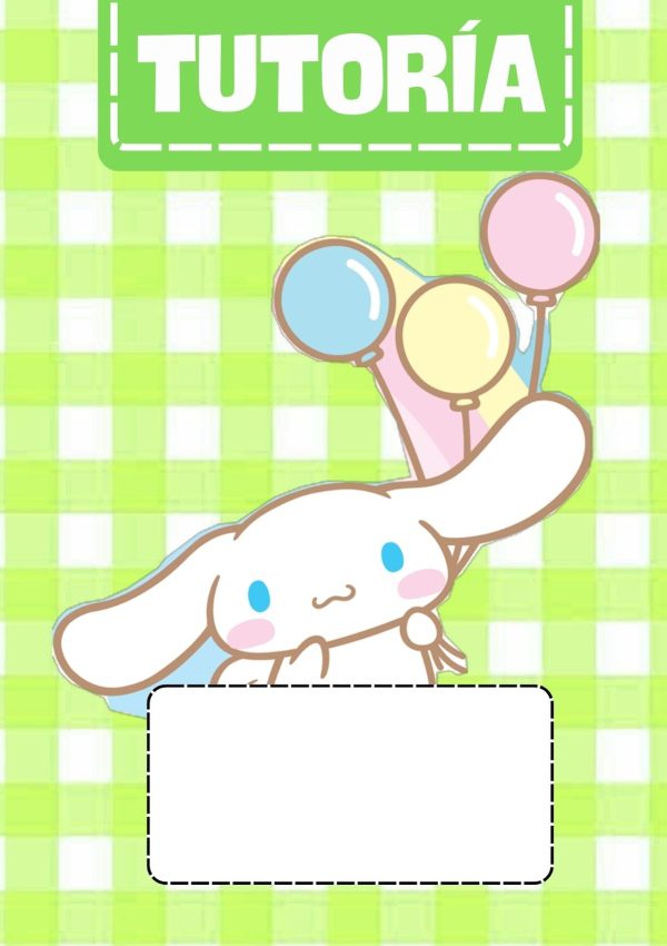 Portada de Cinnamoroll para cuaderno tamaño A4
