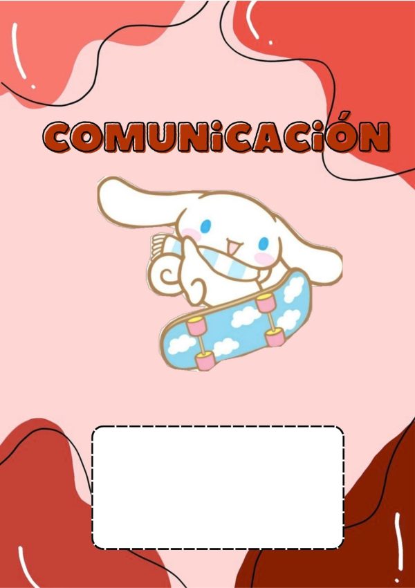 Portada de cuaderno de Cinnamoroll para niños