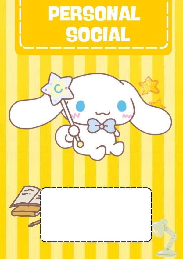 Portada bonita de Cinnamoroll para cuaderno