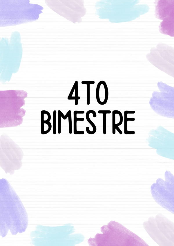Portada de Cuarto 4to Bimestre