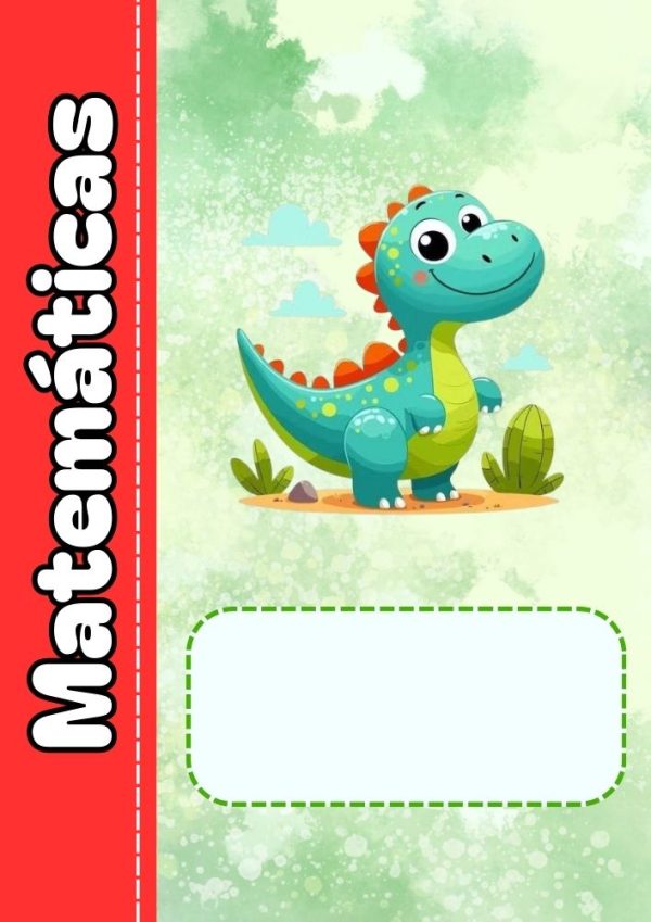 Portadas de Dinosaurios para cuadernos de primaria