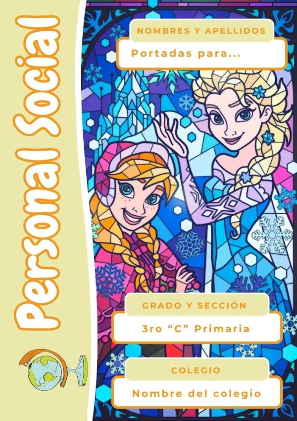 Portada de cuaderno de Disney para niños