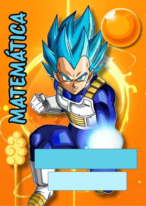 Portada colorida de Dragon Ball Z para cuaderno