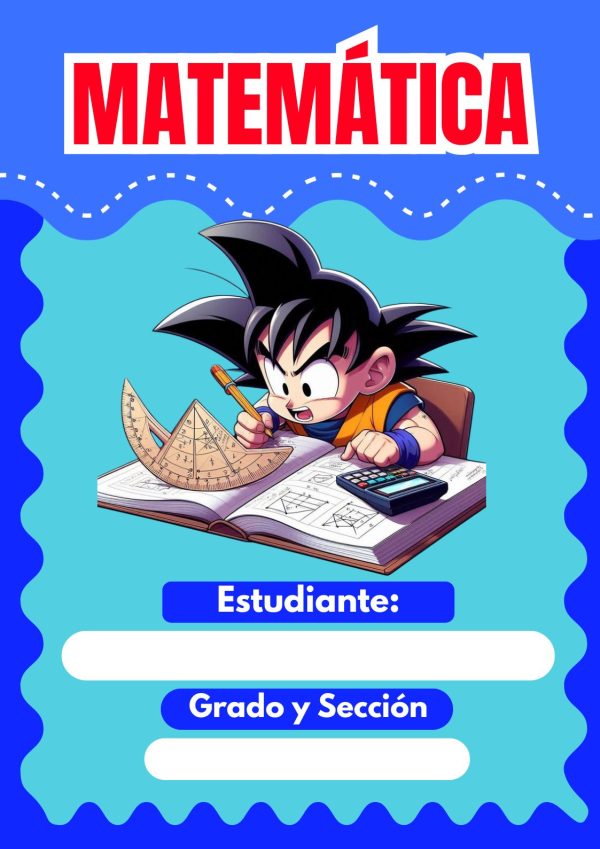 Portada de Dragon Ball Z para cuaderno de primaria