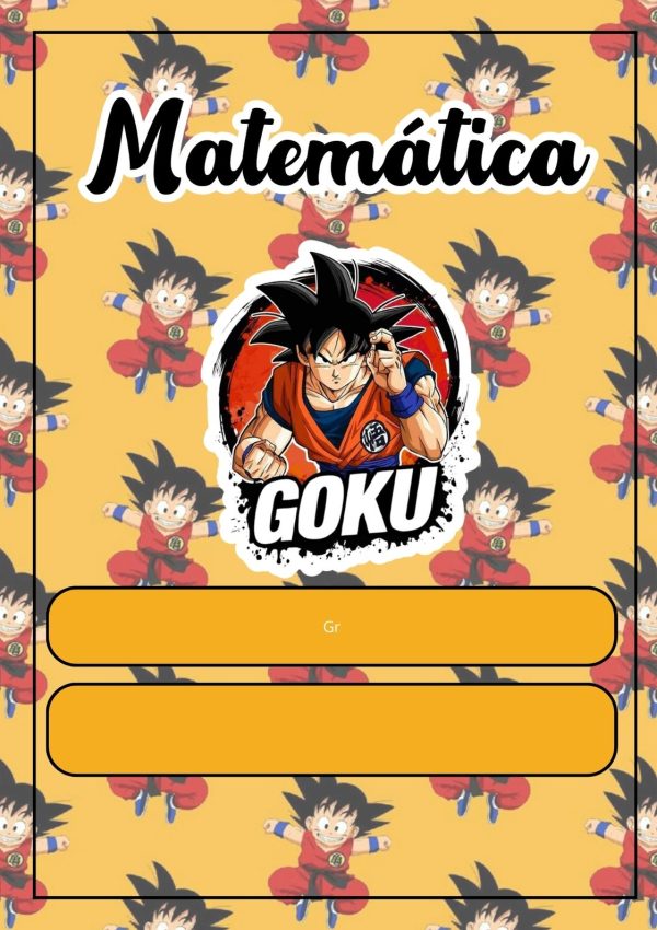 Portada de Dragon Ball Z para cuadernos de primaria