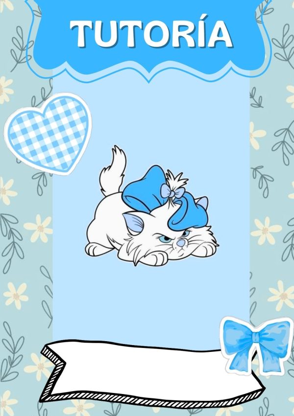 Portada creativa de Gatita Marie para cuaderno