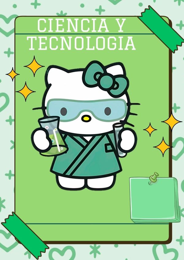 Portada de hello kitty para cuaderno tamaño A4