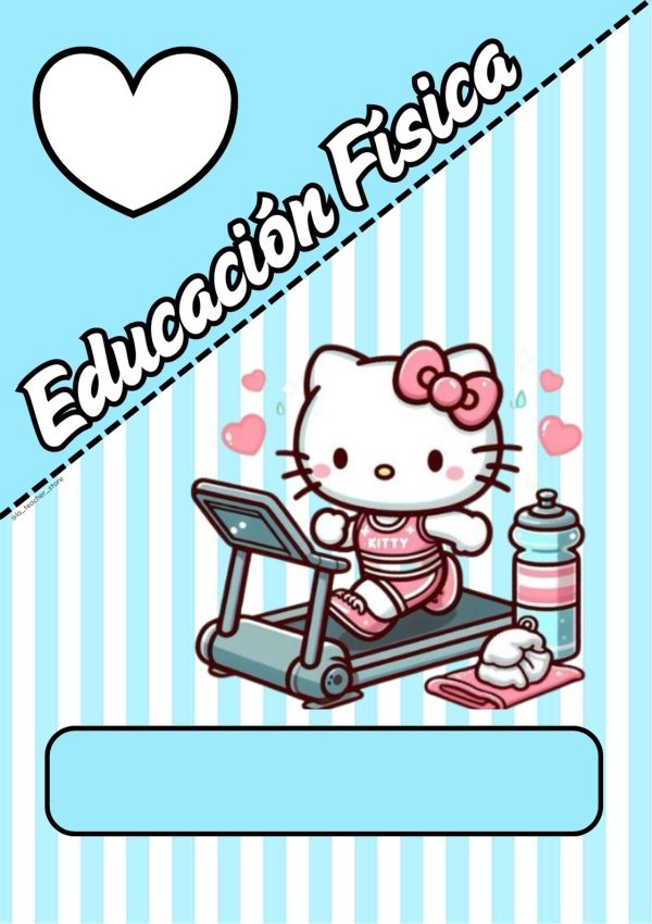Portada decorativa de hello kitty para cuaderno