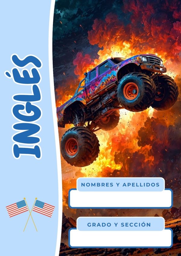Portada de cuaderno de hot wheels lista para imprimir