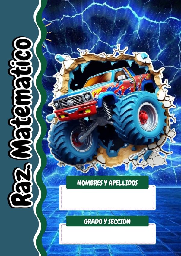 Portada de hot wheels para cuadernos escolares