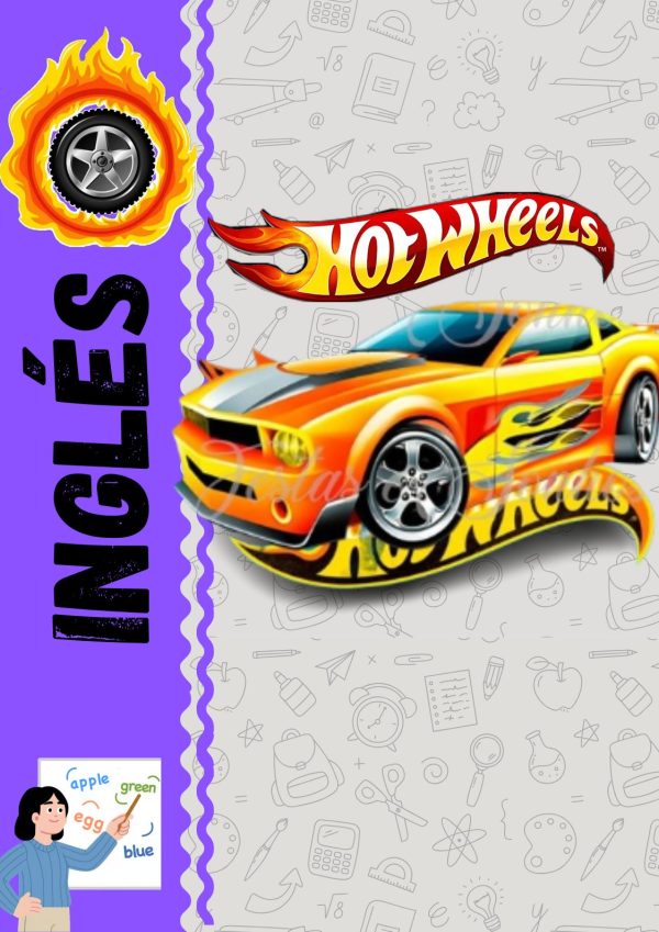 Portadas de hot wheels para cuadernos