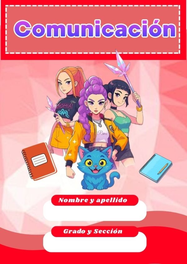 Portadas escolares de Huntrix para imprimir