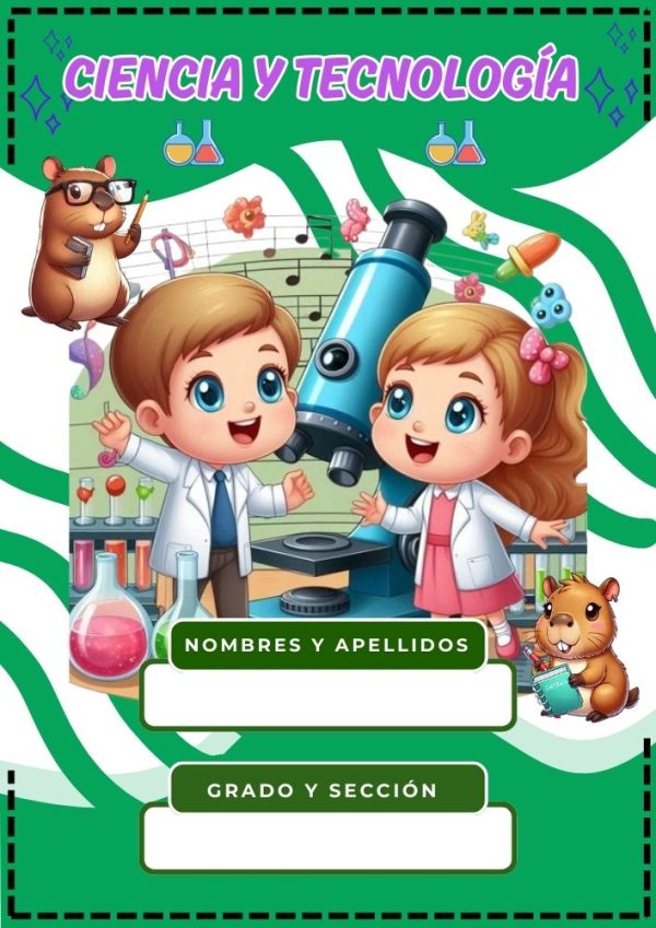 Portada de Inicial para cuaderno de clases