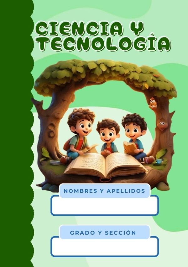Portada de Inicial para cuaderno tamaño A4