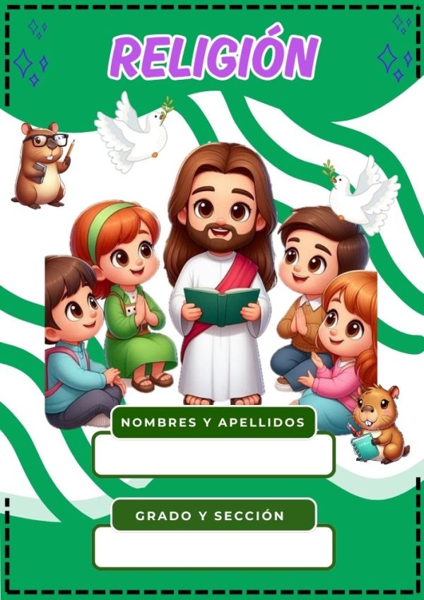 Portada de Inicial para cuaderno escolar