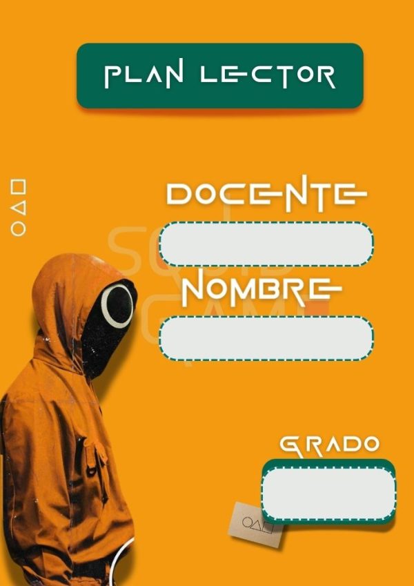 Portada decorativa de El Juego del Calamar para cuaderno