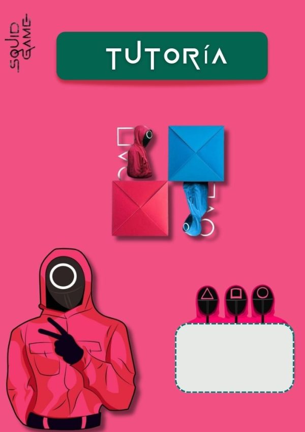 Portada creativa de El Juego del Calamar para cuaderno