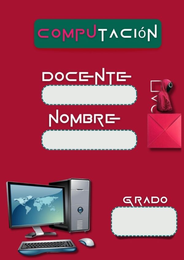 Portada de El Juego del Calamar para cuaderno de clases
