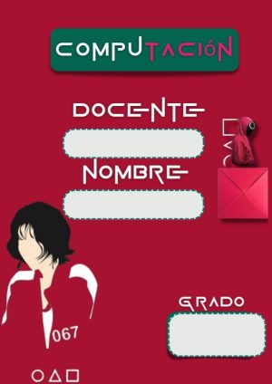 Portada bonita de El Juego del Calamar para cuaderno