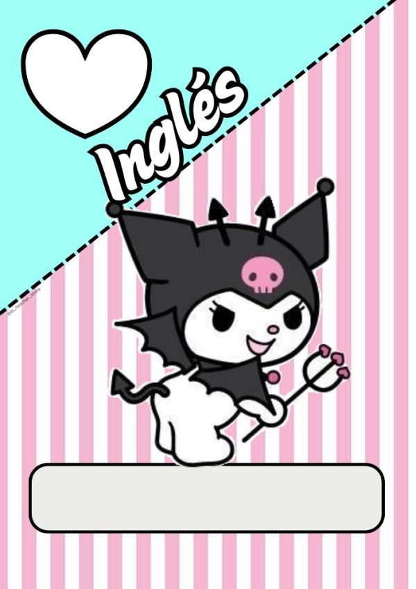 Portadas de kuromi para cuadernos de primaria