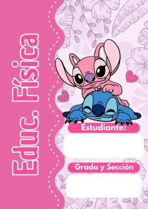 Portada de LILO Y STICH para cuadernos escolares