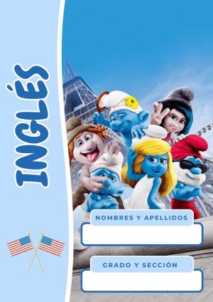 Portadas de los pitufos para cuadernos