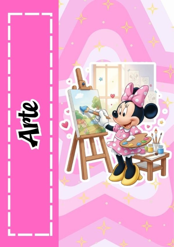 Portada de cuaderno temática Mickey Mouse para imprimir
