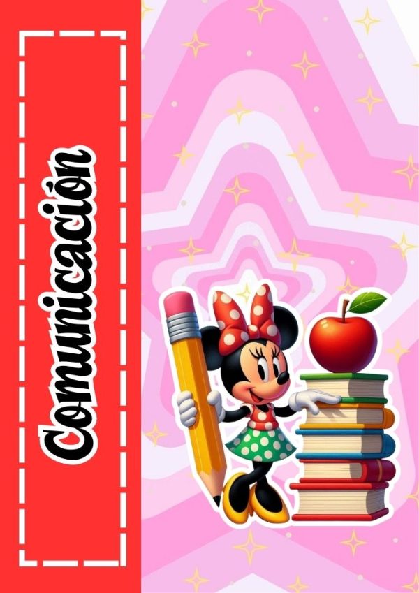 Portada de Mickey Mouse para cuaderno escolar