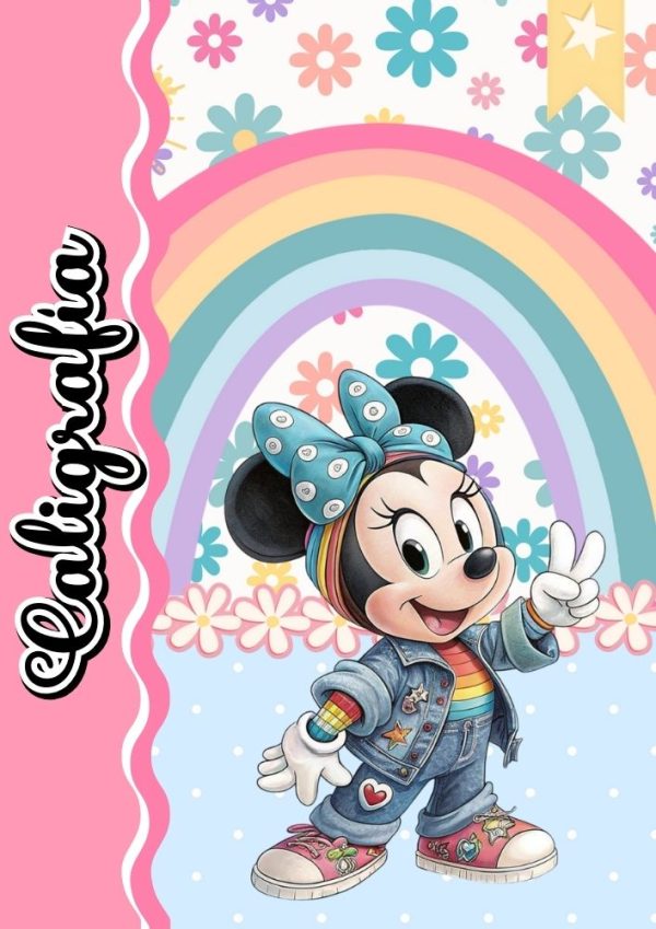 Portada de cuaderno de Mickey Mouse para niños