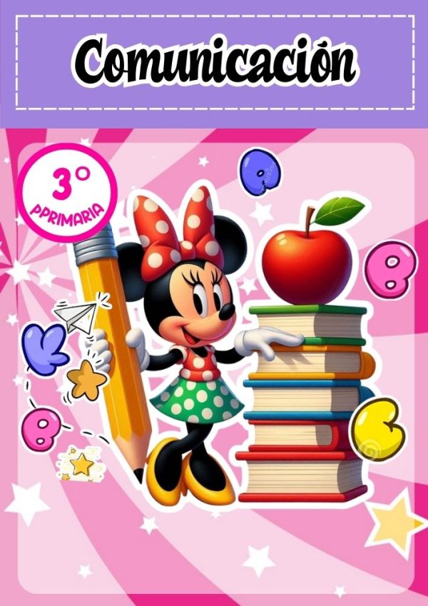 Portada escolar de Mickey Mouse para cuadernos
