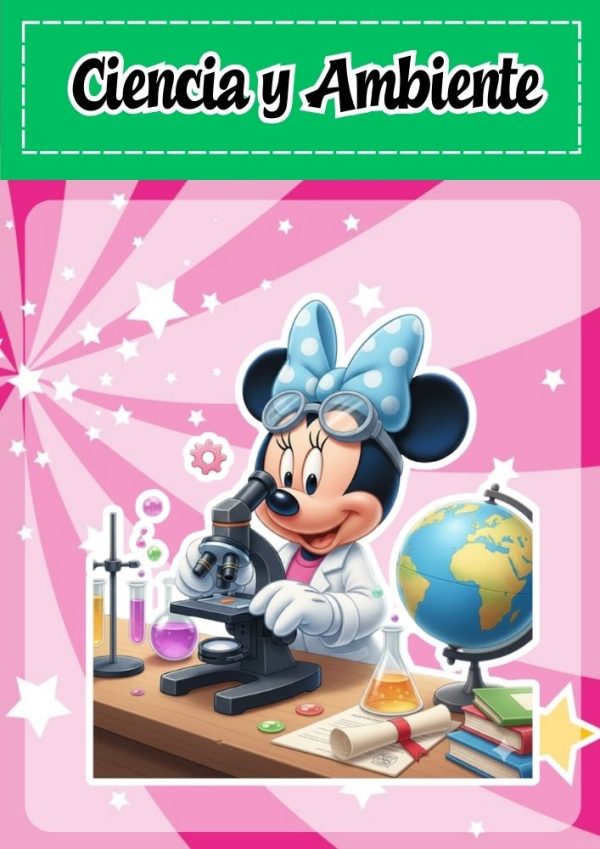 Portada de Mickey Mouse para cuadernos de primaria