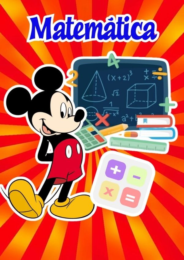 Portada de cuaderno de Mickey Mouse para imprimir