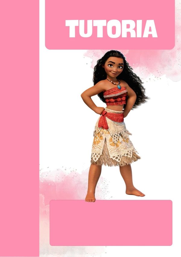 Portadas de Moana para cuadernos de primaria