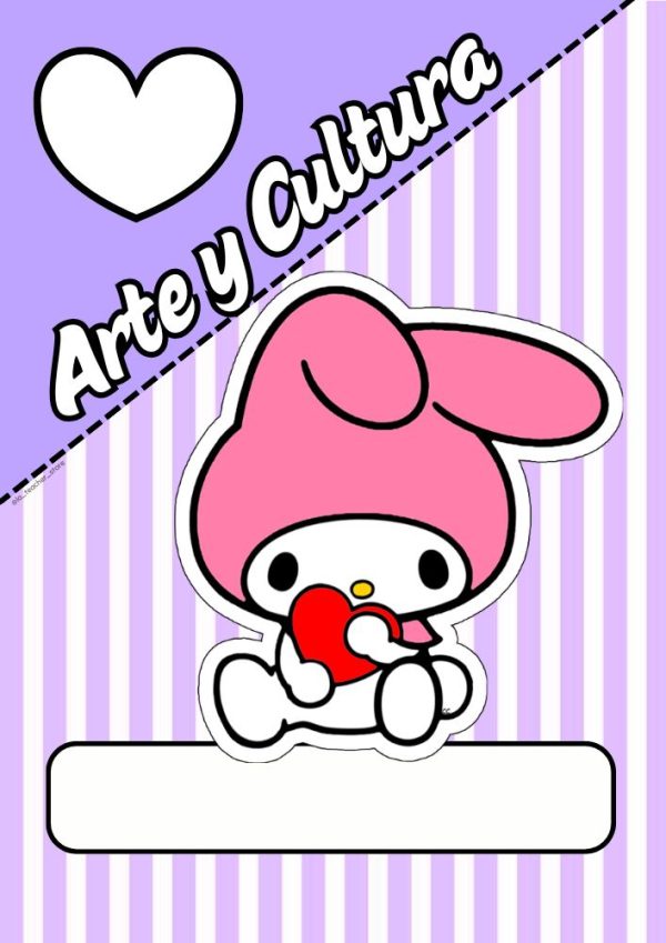 Portadas de my melody para cuadernos
