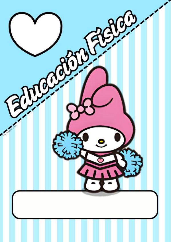 Portada de cuaderno de my melody para imprimir