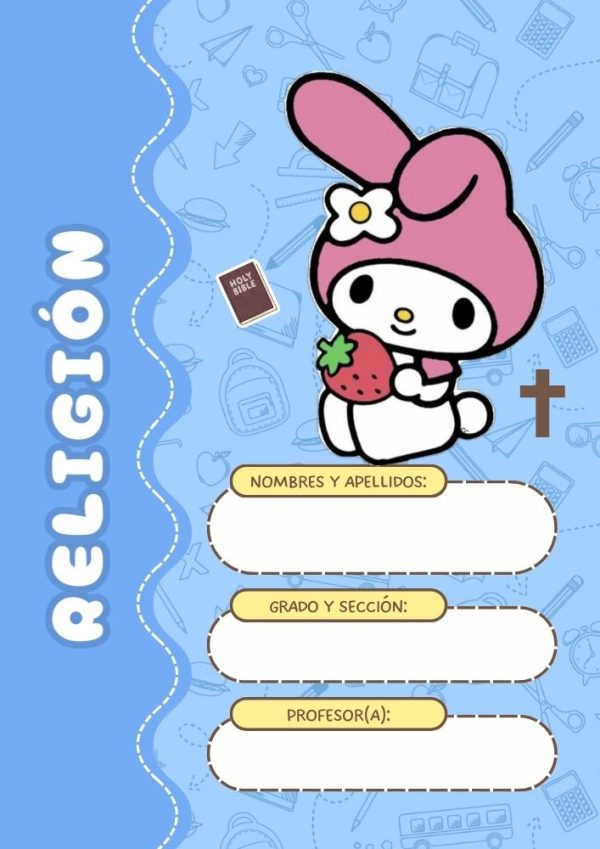 Portadas escolares de my melody para imprimir