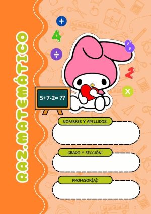Portada de cuaderno my melody para imprimir gratis