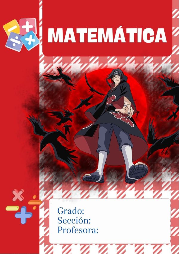 Portada de cuaderno naruto para imprimir gratis