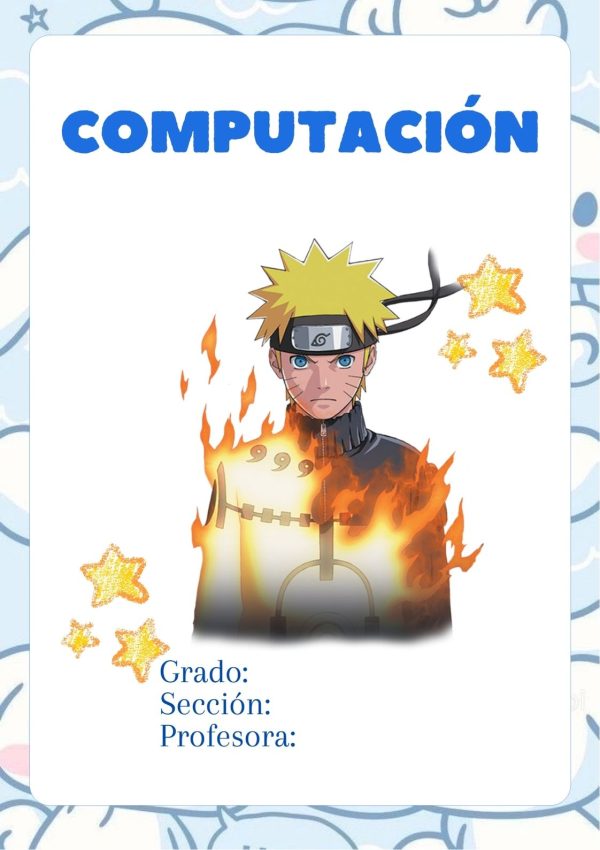 Portadas de naruto para imprimir en A4