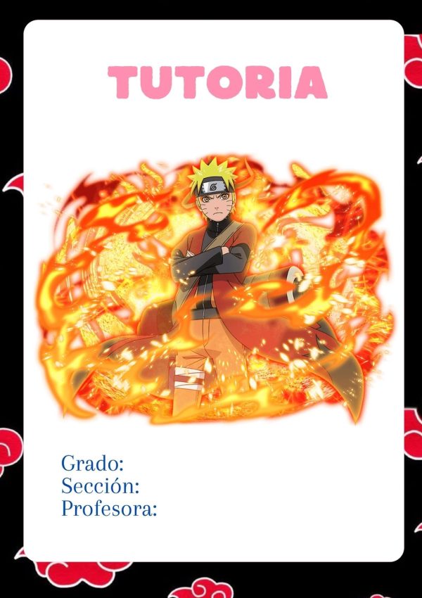 Portada de cuaderno de naruto para imprimir