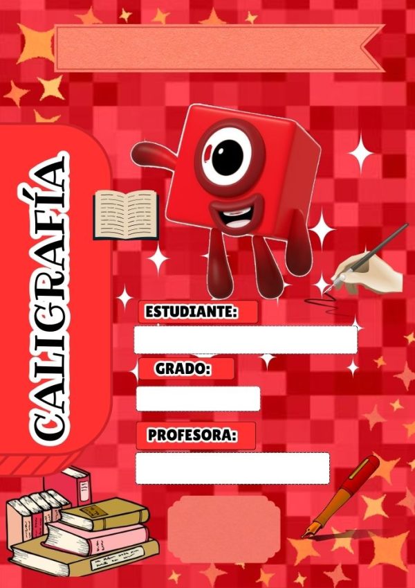 Portadas de NUMBER BLOCKS para cuadernos de primaria