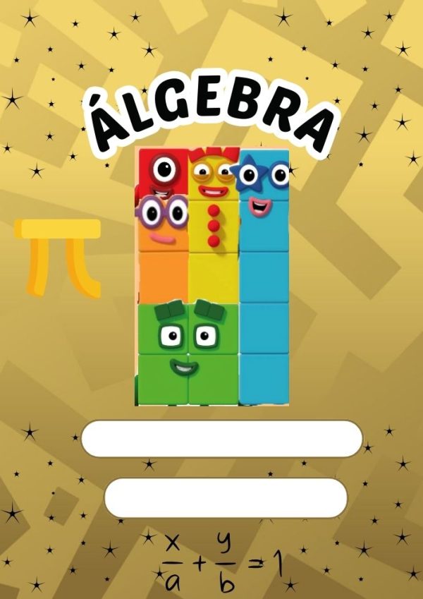 Portadas escolares de NUMBER BLOCKS para imprimir