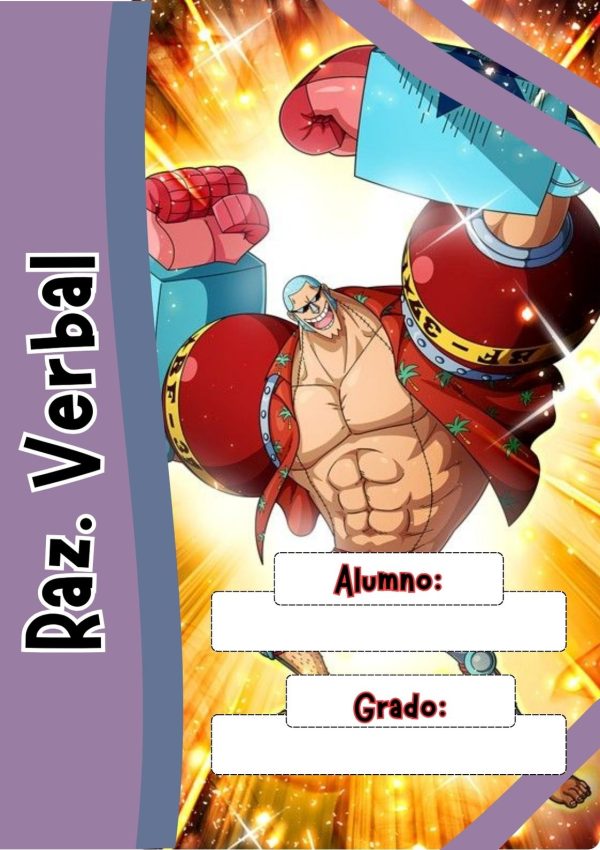 Portada de cuaderno one piece para imprimir gratis