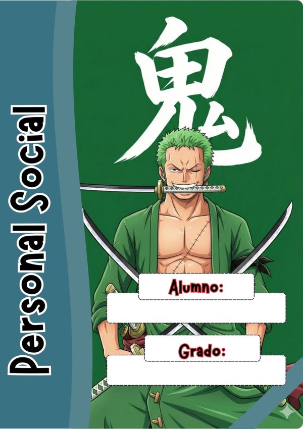 Portada bonita de one piece para cuaderno