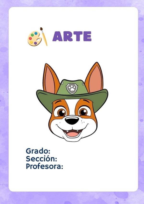 Portadas escolares de PAW Patrol para imprimir