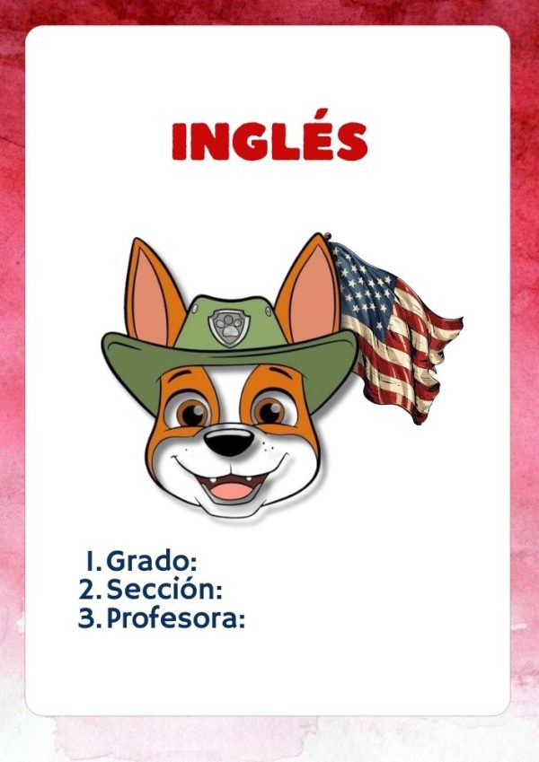 Portada de cuaderno PAW Patrol para imprimir gratis