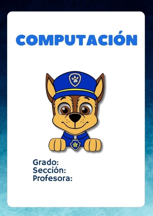 Portada creativa de PAW Patrol para cuaderno